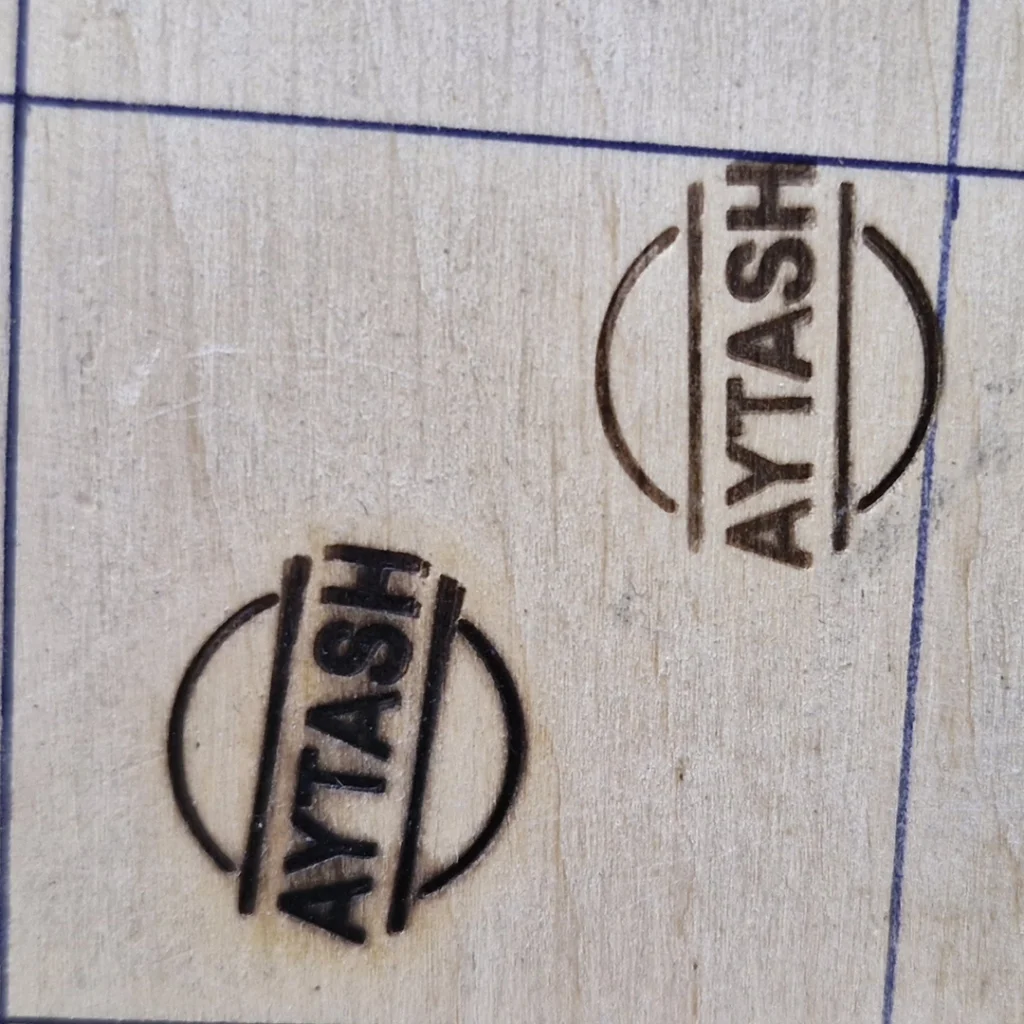تست مهر داغی چوب