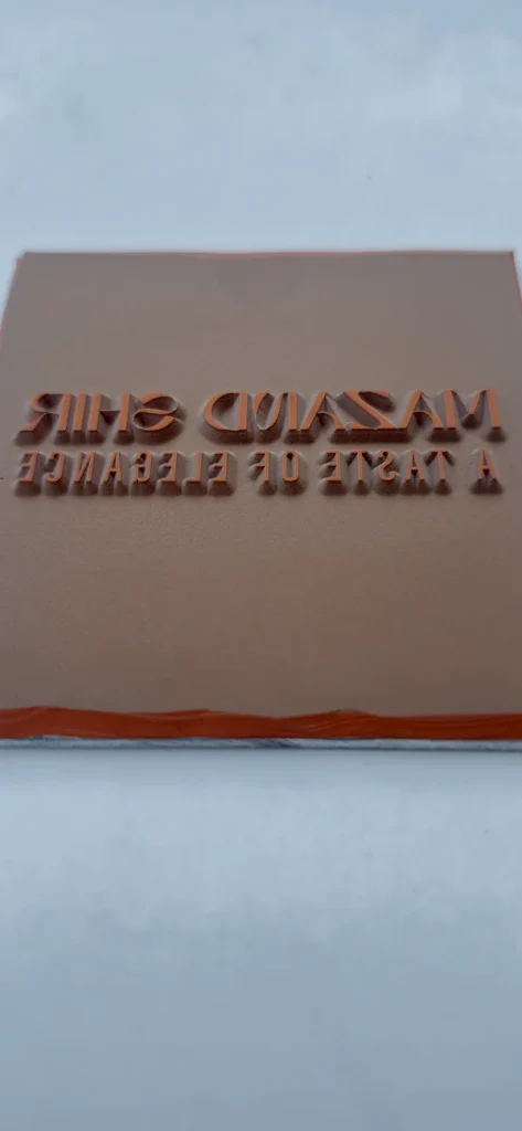 ساخت کلیشه چاپ طلاکوب